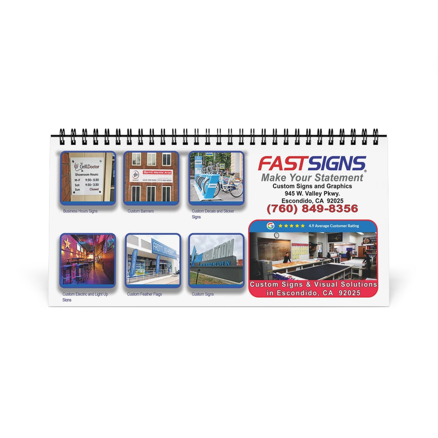 Escondido 2025 Desktop Calendar-Always a much needed item and includes a BONUS FEATURE